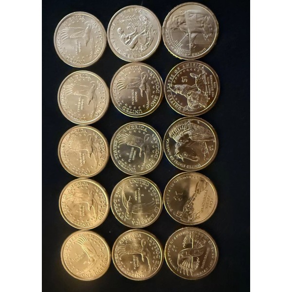 Sacagawea BU Dollars from US Mint Rolls 2000 Thru 2025