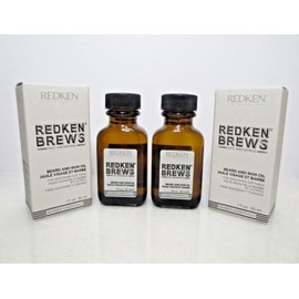 REDKEN - REDKEN BREWS BEARD AND SKIN OIL FOR GROOMING SOFTNESS 1 OZ (LOT OF 2)