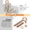 Tanstic 8Pcs M8 Concrete Eye Bolt Expansion Eyebolt Concrete Anchor