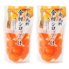 Kamioki Industry Made in Minami Kyushu, Pickled Kankan in Kinkyu Syrup/Kumquad, 11.3 oz (320 g), Solid 5.6 oz (160 g) x 2