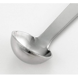 Yoshikawa YJ2813 Ladle Serving Mini Ladle, Made in Japan, Cooking Color YJ2813, Silver, Total Length 4.3 x Width 0.8 inches (11 x 2 cm)