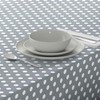 Oilcloth Tablecloth Washable Square 140 x 180 cm Light Grey