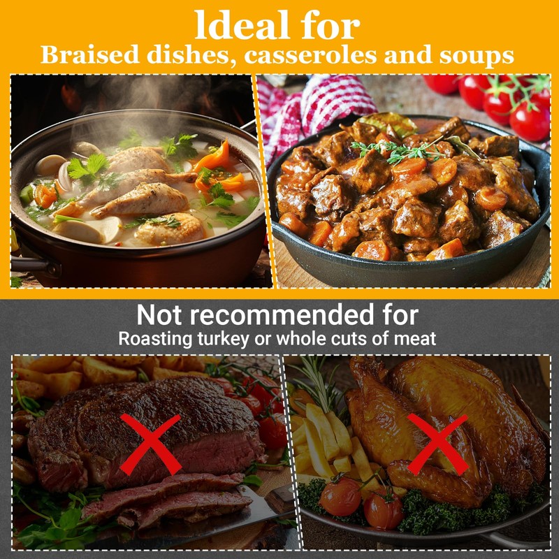 30 Count Electric Roaster Liners, Fits 16, 18, 22 Quart
