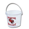 3x 5 Litre Clear Crabbing Bucket With Crab Print -