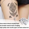 10 Sheets Temporary Tattoo Stickers, for Arm Hand Forearm Glitter