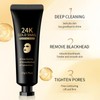 Gold Peel Off Maske, 24k Gold Foil Peel-Off Mask, Porenreiniger,