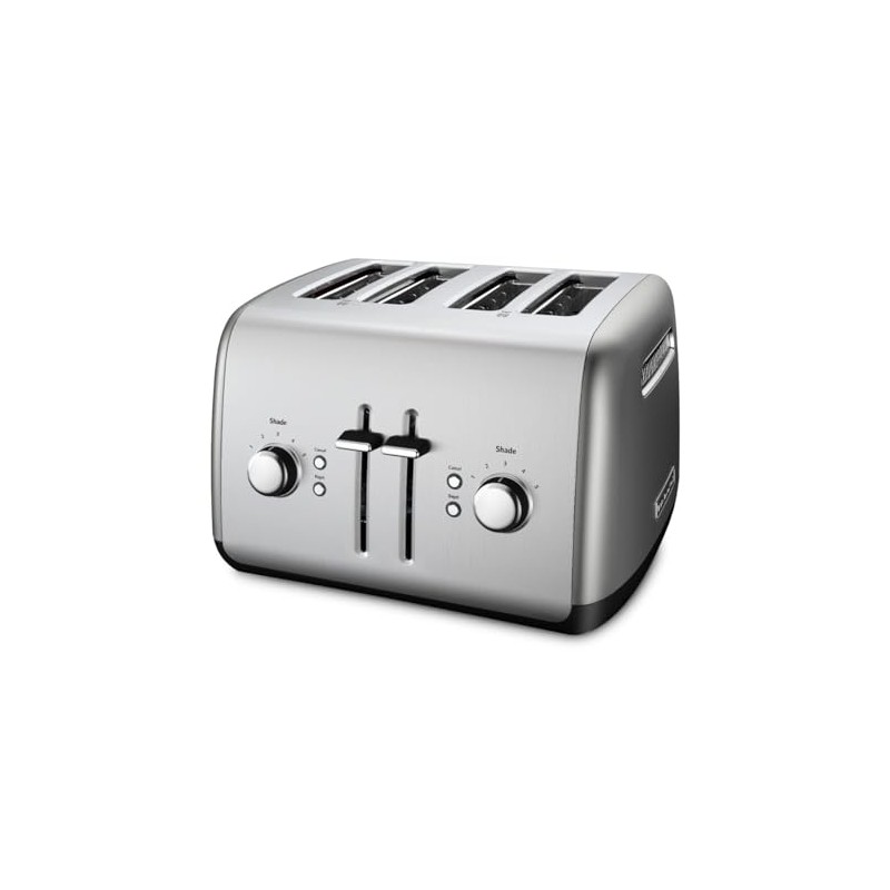 KitchenAid 4 Slice Manual Lift Toaster KMT4115CU, Contour Silver