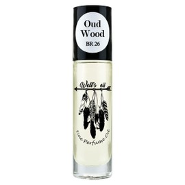 Well's Perfume Oil Roll-On 10 ml / 0.33 fl oz | Top Notes of Agarwood Oud | Alcohol-Free, Oil-Based & Long-Lasting (Inspired by Oud Wood)