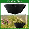 Augshy 14 Inch Round Planter Basket Liner, 9Pcs Hanging Basket