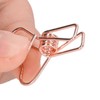 100 Pcs Binder Clips Hollow Heart Shape Strong Clamping Force