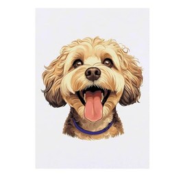 Azeeda 'Glücklicher Cockapoo' Temporäres Tattoo - Hautfreundlicher & Ungiftiger Abziehbild · Wasserfest (TO00077413)