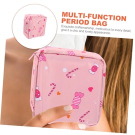FOMIYES Pcs Sanitary Napkin Storage Bag Compact Organizer Bag for Period Pouch Multi-function Tampon Holder Reusable Women Supply Delicate Zipper Pouch