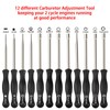 MOTOALL 12 PCS Carburetor Adjustment Tool Carb Adjusting Kit with