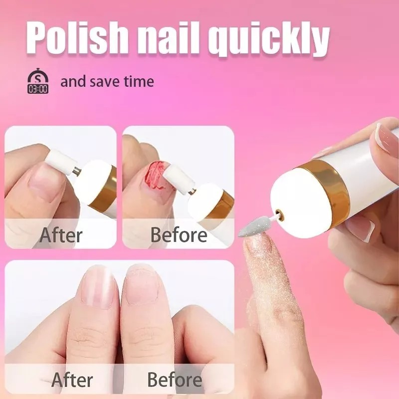 Nail Decorator Limador De Uñas Eléctricos Con 5 Puntas Manicura