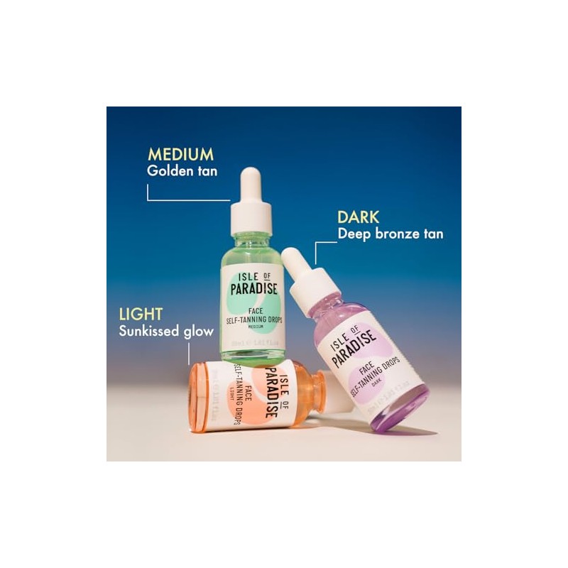 Isle of Paradise Self Tanning Drops, Medium (Golden Glow) -