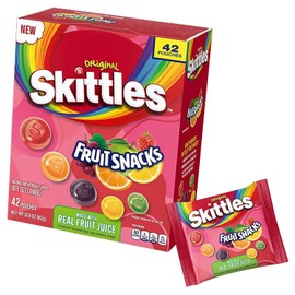 Original Skittles Fruit Snacks, 0.8 oz, 42-count