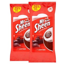 Mr Sheen Leather Wipes (30) - Pack of 2