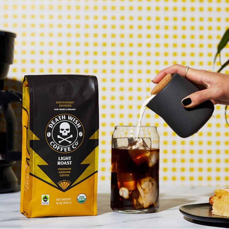 Death Wish Coffee, Organic and Fair Trade, Light Roast Ground