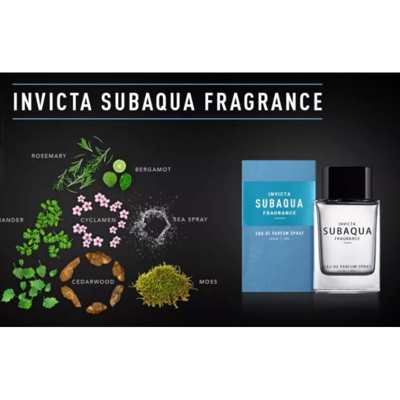 INVICTA SUBAQUA EAU DE PARFUM SPRAY MEN/WOMEN UNISEX FRAGANCE 3.0