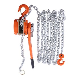 3300 lbs 20 ft Lever Chain Hoist, 6 M Alloy Steel G80 Chain Come Along Tool, Manual Lever Hoist Ratchet Chain Hoist with Hook Heavy Duty for Garages, Building, Warehouse, etc.