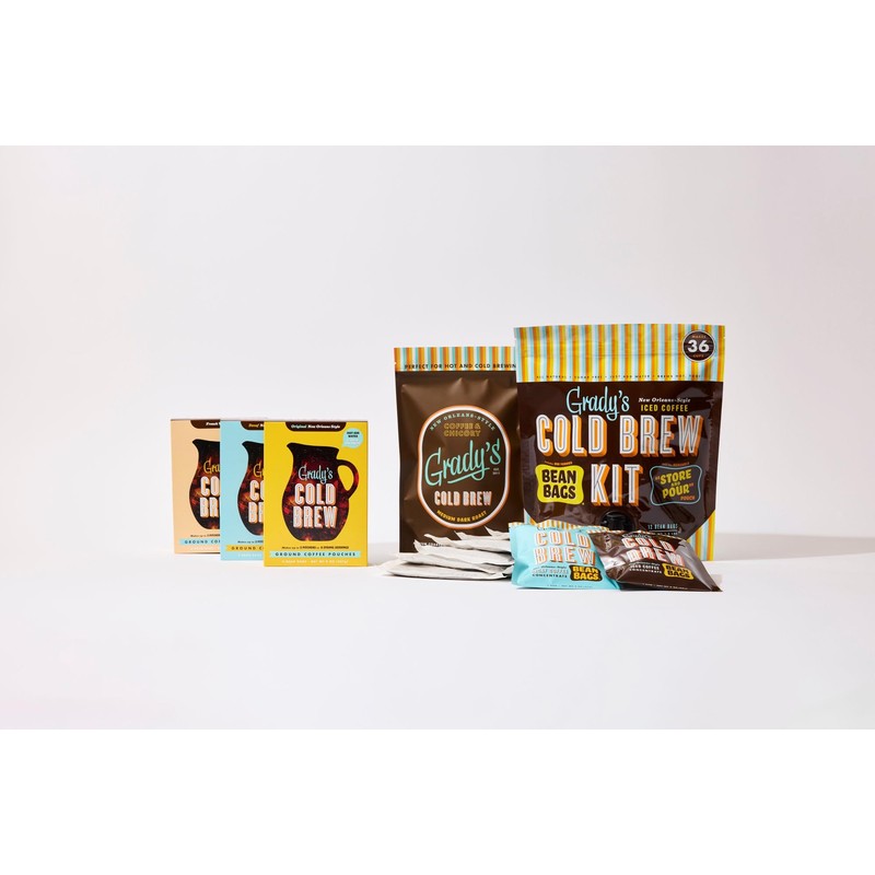 GRADY’S COLD BREW, French Vanilla, 100% Arabica Ground Coffee &