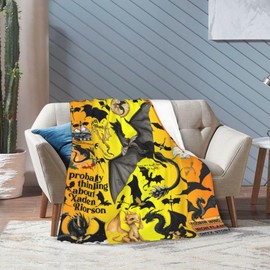 Fourth Wing Throw Blanket Ultra Soft Flannel Lightweight Warm Cozy Fuzzy All Season Use Blankets for Sofa Couch Bed Home Decor. (W 1, 50"x40")