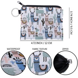 Belvanr Pack of 4 small purses for women, small cosmetic bag, bag with zip, coin purses for women, animal small purse, holds change, ID and coins, As shown in the picture, Fashionable