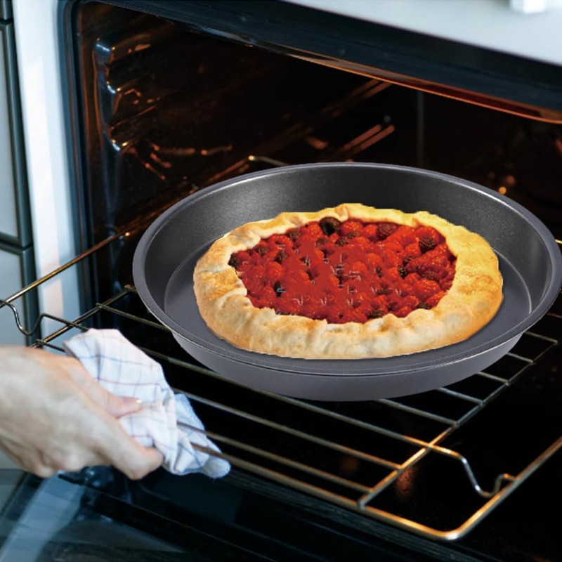 Pizza pan, 9 Inch Metallic Deep Non Stick Bakeware Dish