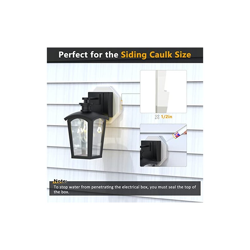Siding Mounting Block, Siding Mounting Kit with Built-in Electrical Box,