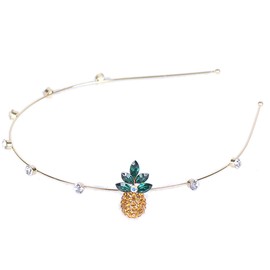 ZOONAI 女性女の子パイナップルリーフヘッドバンドヘアバンドアクセサリー (パイナップル)