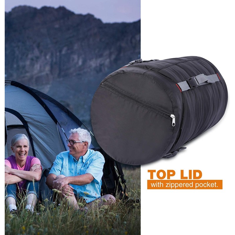REDCAMP 40L Nylon Compression Stuff Sack for Sleeping Bag, Lightweight