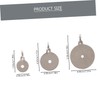 Toddmomy 6pcs tools metal targets for shooting for practice training