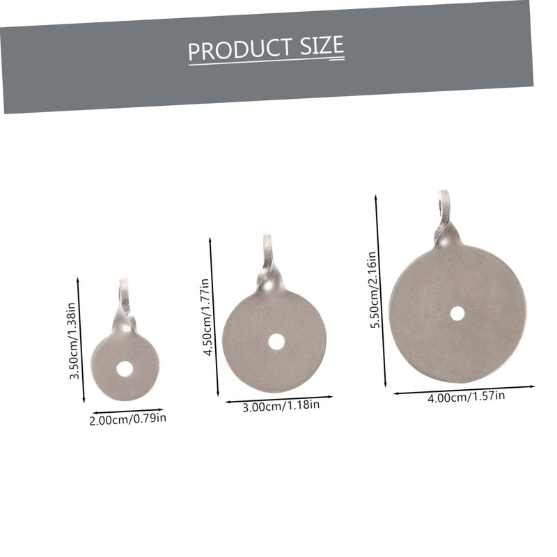 Toddmomy 6pcs tools metal targets for shooting for practice training