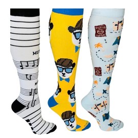 Legacy Compressions - Compression Socks 20-30 Pressure, 3 Pack Variety Unisex (L/XL)