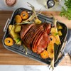 Gibson Home Oster Greystone 2-Piece Carbon Steel Roaster Pan w/Rack,