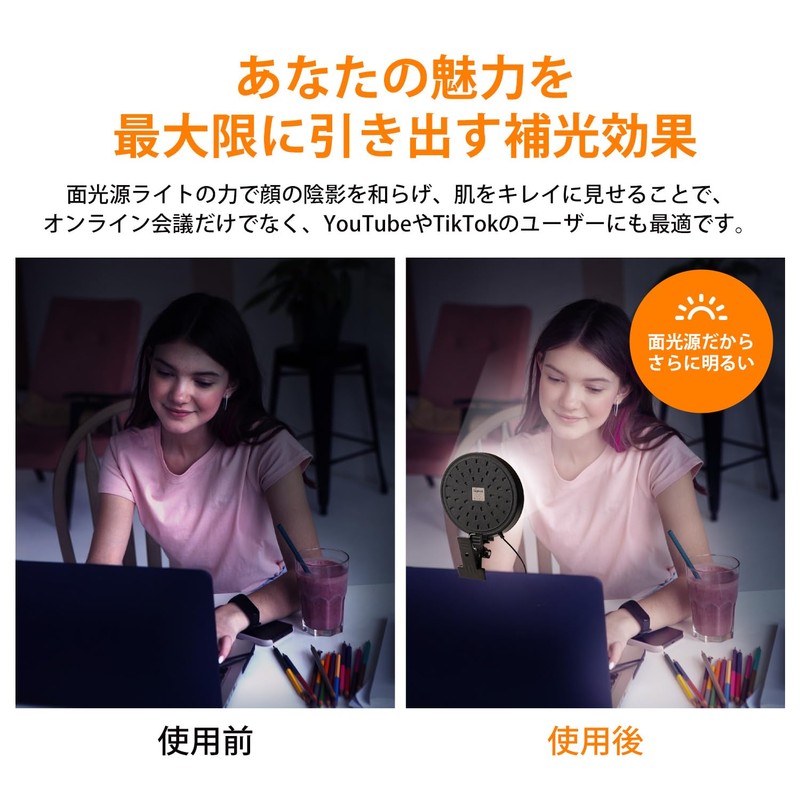 lapset (Bright Surface Light to Reduce Light Unevenness), Ring Light,