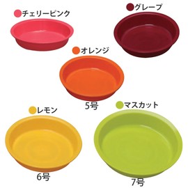 Iris Ohyama Color Saucer No. 7 Lemon, Diameter 8.3 x Height Approx. 1.5 inches (21 x 3.7 cm)