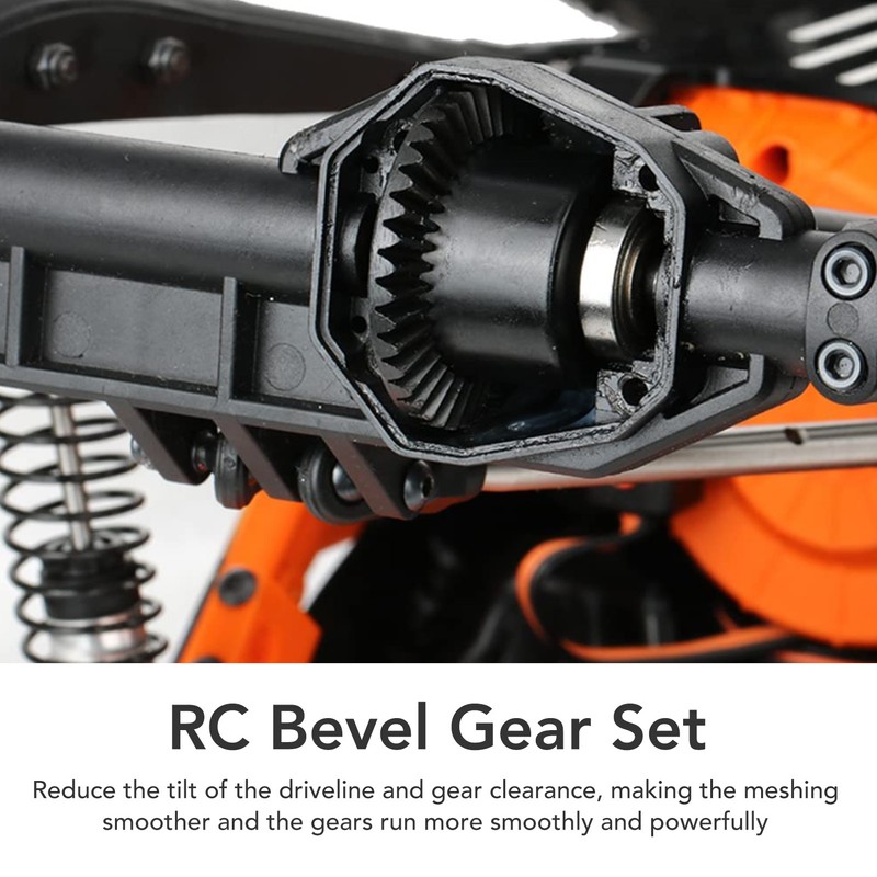 RC Bevel Gear Set Lightweight Black High Strength 33T 13T
