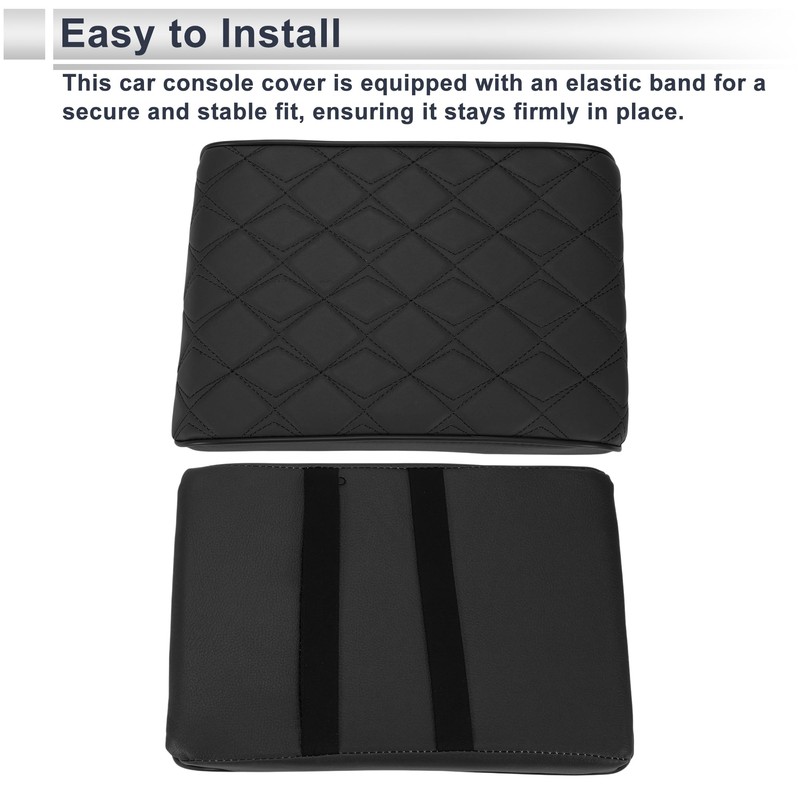 X AUTOHAUX Car Center Console Cover Car Armrest Cover 12.6"x8.27"x2.36"