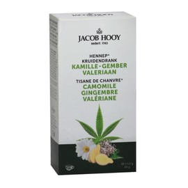 Jacob Hooy Hennep Chamomile - Gember - Valeriaan Thee 20 zakjes