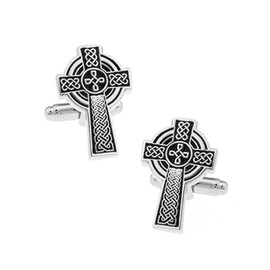 Celtic Cross Irish Cufflinks for Men – Symbolic Accessory for Formal and Cultural Events