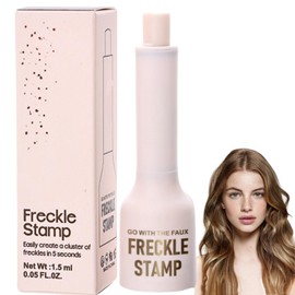 Freckle Stamp,Natural Lifelike Freckle Makeup Pen with Soft Dots,Freck/le P/en,Fake Freckl/es,Faux Freckles,Make/up P/en,Speckle Freckl/e,Five-Point Facal Designed Waterproof Makeu/p Pe/n