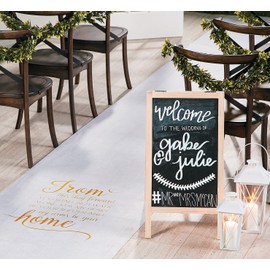 from This Day Forward Wedding Ceremony Aisle Runner (100 ft) Perfect for Indoor, Outdoor, Beach Weddings