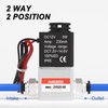 AIRZOE 1/4"NPT DC12V Solenoid Valve,2 Way Normally Closed Electric Solenoid