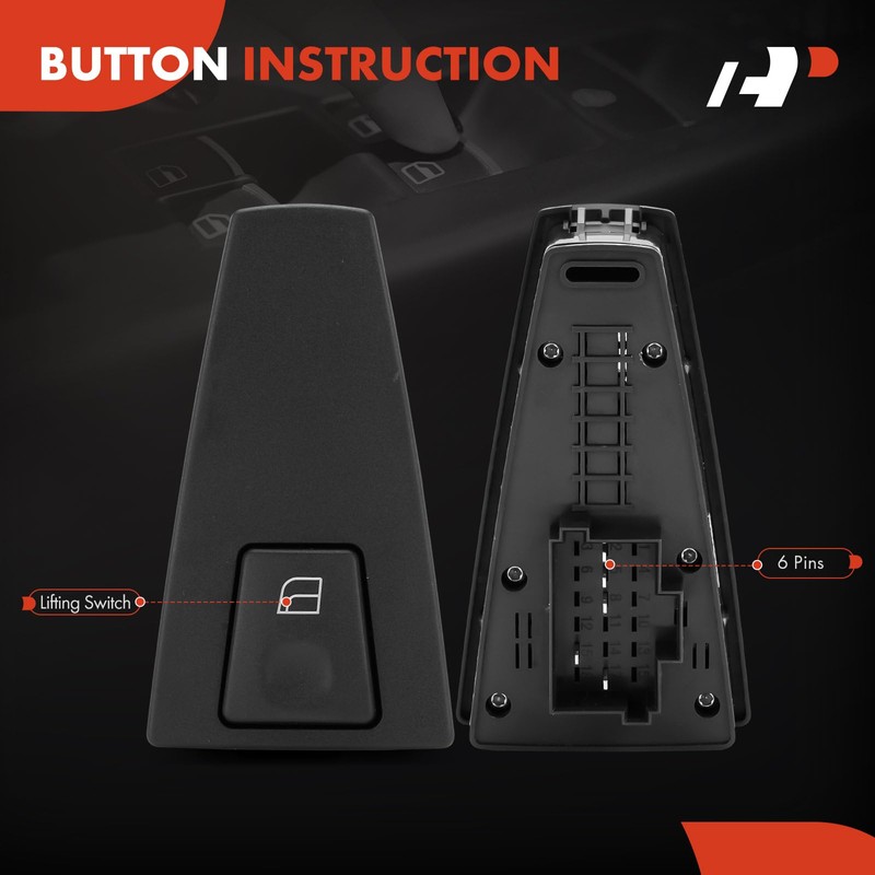 A-Premium Power Window Switch Compatible with Volvo VN 2004, VNL
