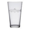 HullSpeed Designs Rainbow Trout Engraved Pint & Beer Glasses (Set