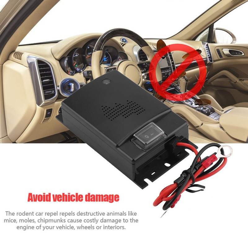 12V Car Rat Rodent Ultrasonic Repellent Vehicle Chases Rat Rodent