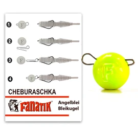 Fanatik Cheburashka Bottom Jig Lead Ball Lead Weight Jig Head Fishing Lead Cheburaschka Fishing Set Lead Ball for Rubber Fish Artificial Bait Interchangeable Lead 1g - 75g
