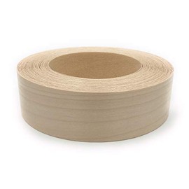 Edge Supply Birch 1-1/2" X 25 ft Roll, Wood Veneer Edge Banding Preglued, Iron on with Hot Melt Adhesive, Flexible Wood Tape Sanded to Perfection. Easy Application, Made in USA