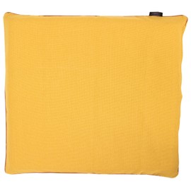 Merry Night MNS641505-35 Zabuton Cover, "Musica" Yellow, Approx. 21.7 x 23.2 inches (55 x 59 cm), Zipper Type, with Piping Around the Perimeter, Natural Taste, Japanese/Western Style, Washable